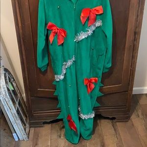 Zip up Christmas Tree PJ’s